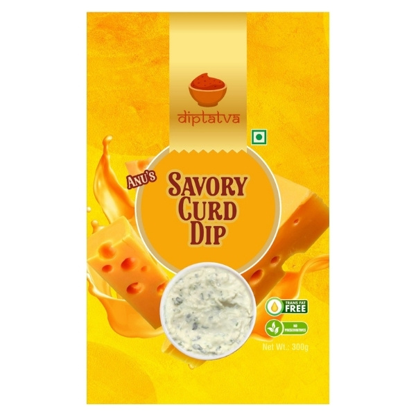 Anu’s Savory Curd Dip – Creamy Cheese & Herb Indian Dip for Snacks & Burgers